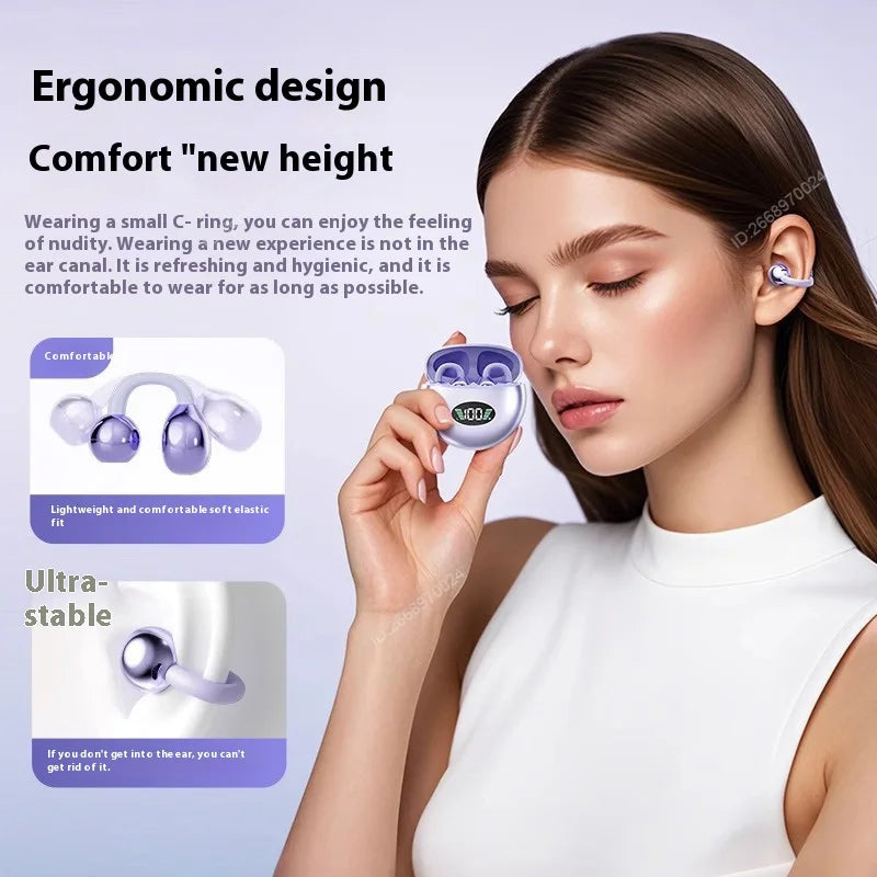 Xiaomi Wireless Bluetooth Clip-On Earphones High Sound Quality Long Battery Headphones Life Perfect for Sports Active Lifestyle